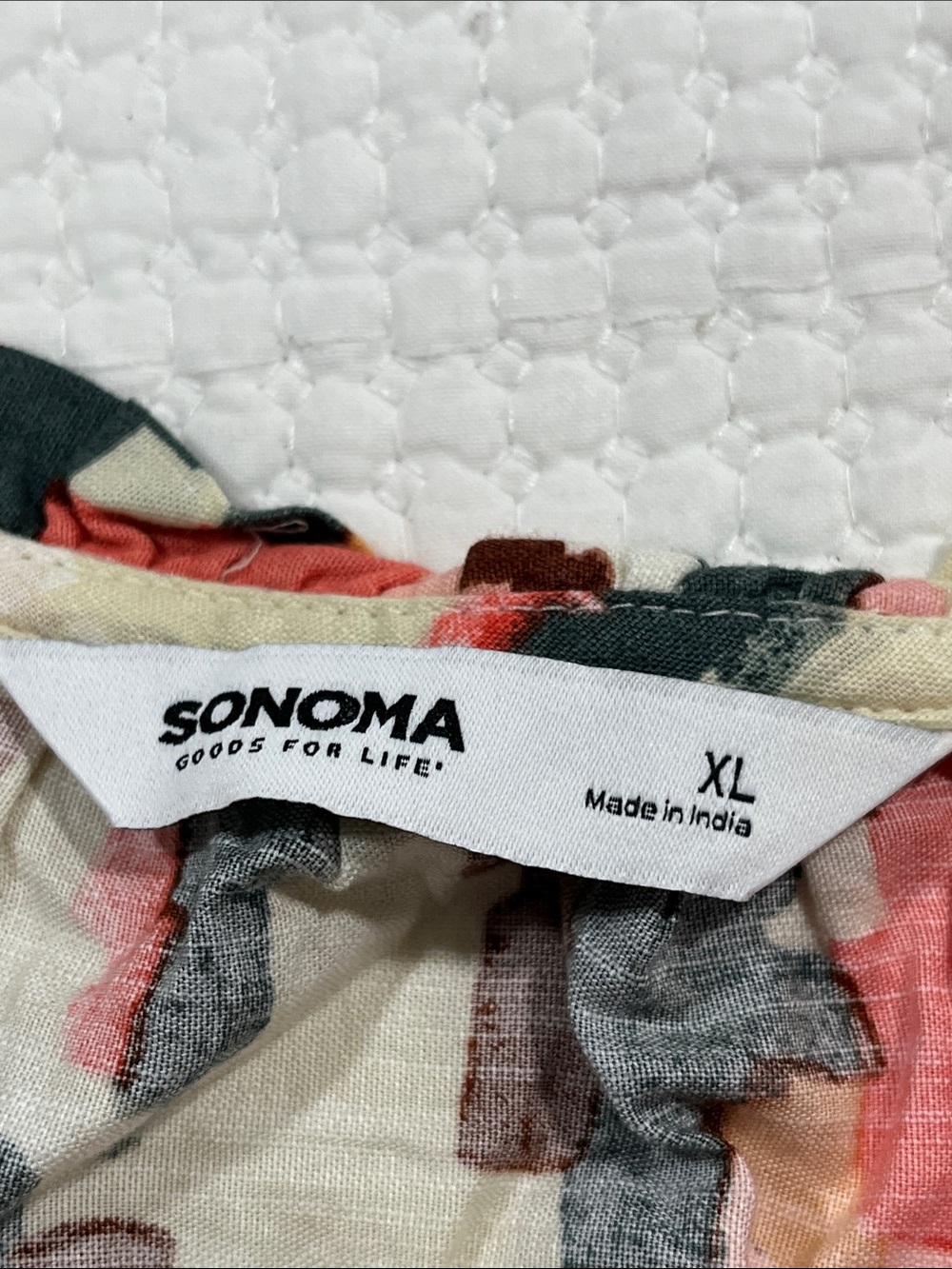 Sonoma Sleeveless Floral Tiered Maxi in Coral, Pink, Black - Picture 6 of 11